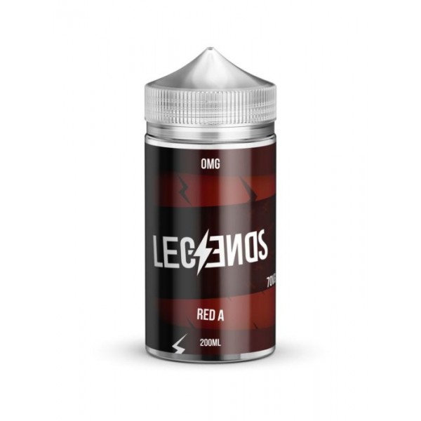 Red A Vape Juice By Legends E-Liquid 0mg 200m...