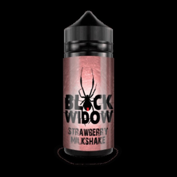 STRAWBERRY MILKSHAKE 100ML E LIQUID BLACK WID...