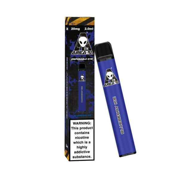 AREA 51 BLUEBERRY ICE DISPOSABLE POD DEVICE 600 PUFFS 20MG